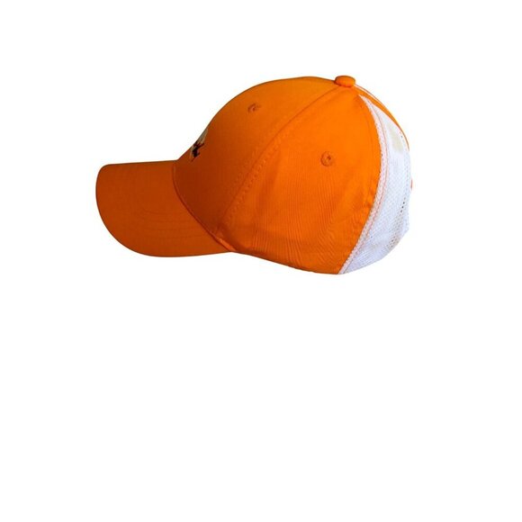 Youth Garb Orange & White Mesh Baseball Cap With Snapback - Picture 2 of 6
